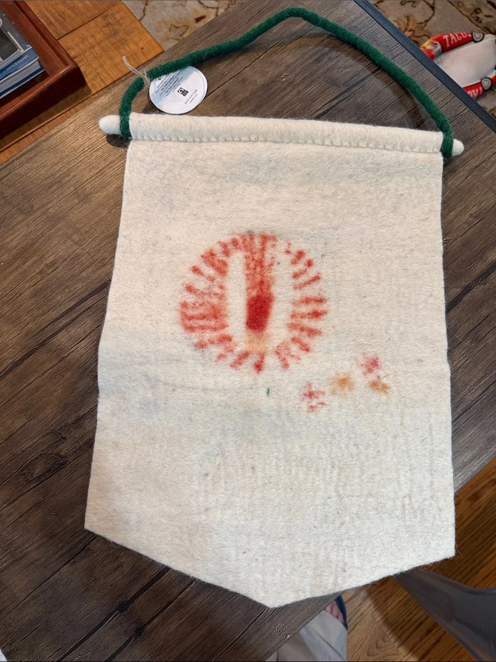 West Elm Leo Lion Felt Zodiac Banner.